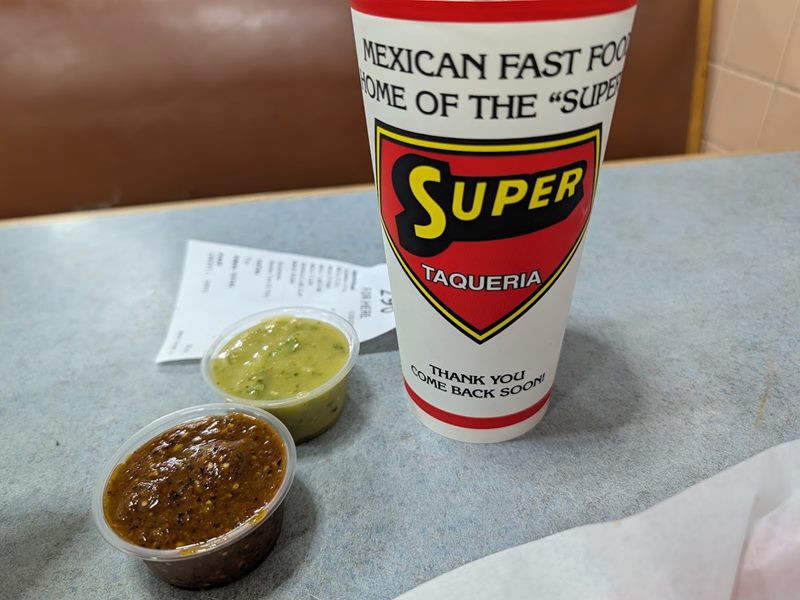 Super Taquería food